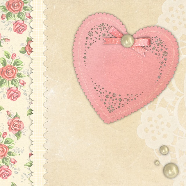 Free download Background Heart Floral free illustration to be edited with GIMP online image editor