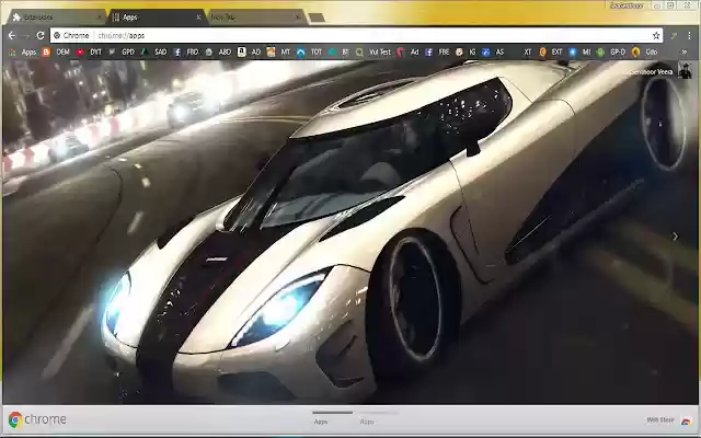 Drifting Koenigsegg Agera R Supercar In Chrome