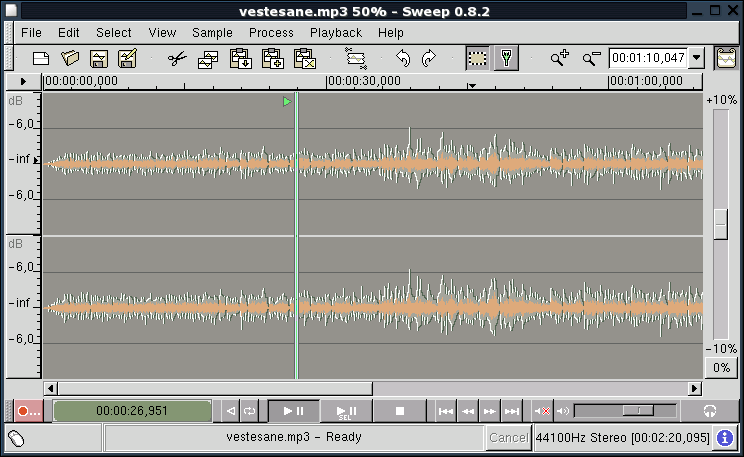 Sweep System Software Interface Picture
