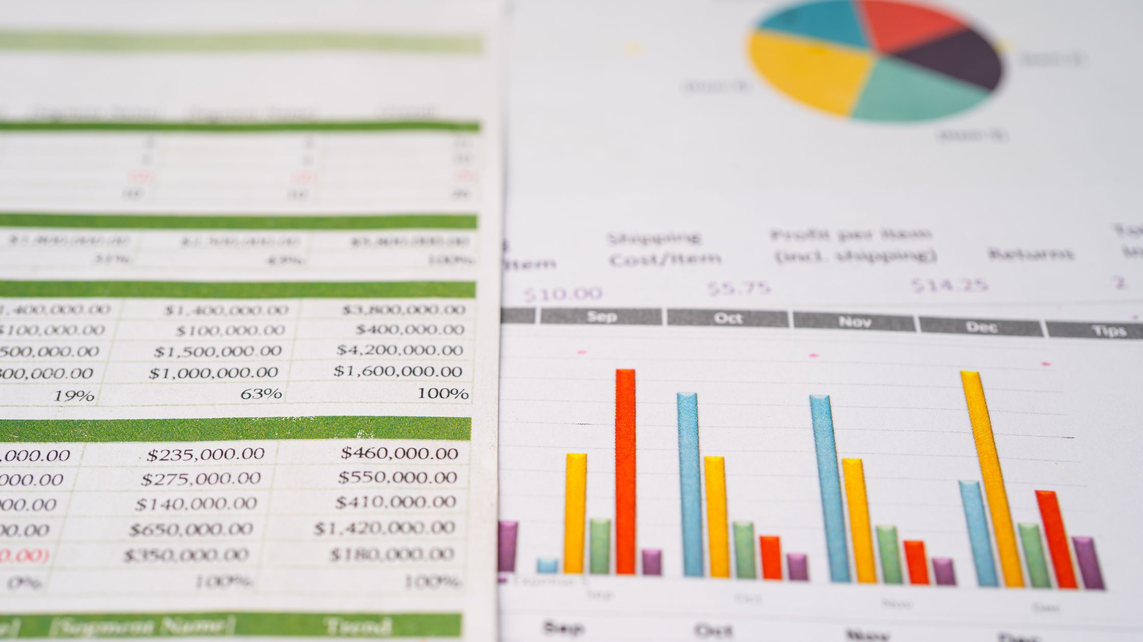 types of charts in excel