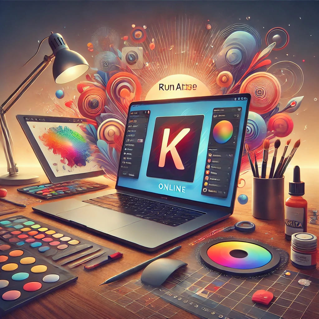 Learn how to use Krita Online through RunApps for creating digital art.