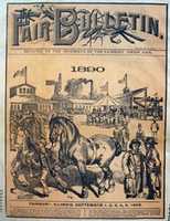 Free download 1890 Fairbury Fair Poster After Stretching With Digital Camera And Touch Up free photo or picture to be edited with GIMP online image editor