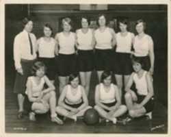 Free download 1928. Basketball. Girls. Team. Photo free photo or picture to be edited with GIMP online image editor