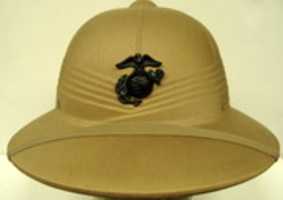 Free download (1943) United States Marine Corps Khaki Sun Helmet free photo or picture to be edited with GIMP online image editor