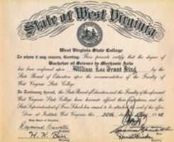 Free download 1948 William King Jr Diploma free photo or picture to be edited with GIMP online image editor