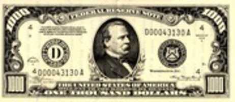 Free download 1992 $1,000 Bill free photo or picture to be edited with GIMP online image editor