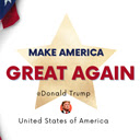 2024 Trump Flag  screen for extension Chrome web store in OffiDocs Chromium