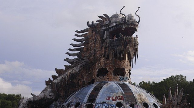 Free download Abandoned Park Vietnam -  free photo or picture to be edited with GIMP online image editor