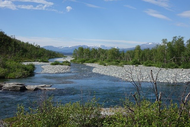 Free download Abisko Stream Norrland -  free photo or picture to be edited with GIMP online image editor