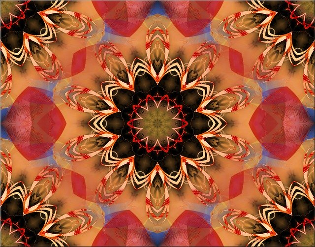 Free download Abstract Kaleidoscope Design -  free illustration to be edited with GIMP free online image editor