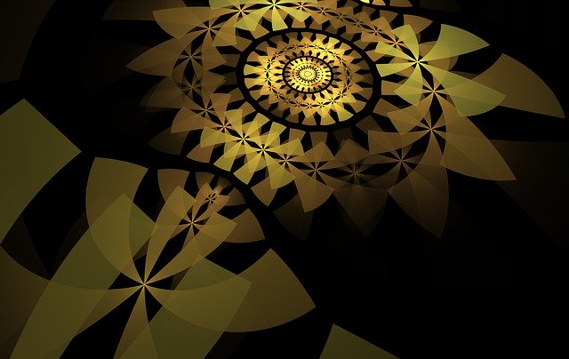 Free download Abstract Sunflower Gold -  free illustration to be edited with GIMP free online image editor