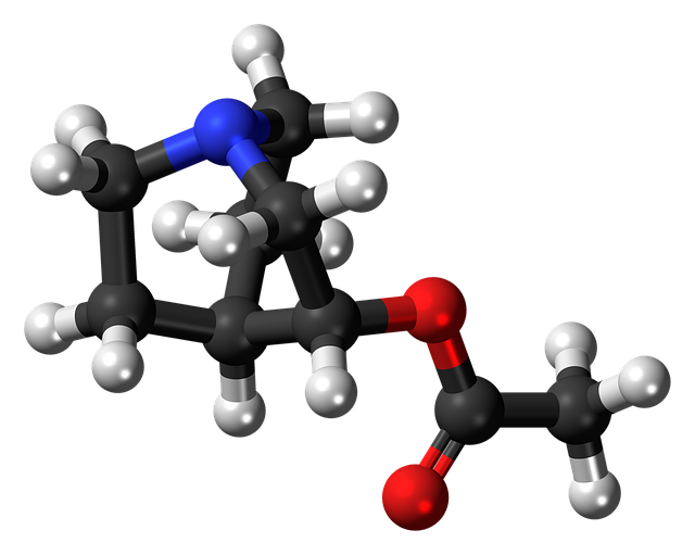 Free download Aceclidine Molecule Structure -  free illustration to be edited with GIMP free online image editor