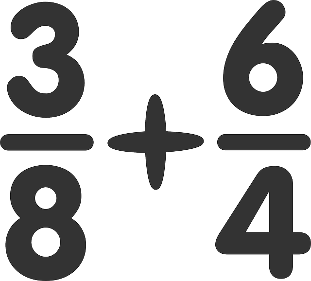 Free download Addition Fractions Numerator - Free vector graphic on Pixabay free illustration to be edited with GIMP free online image editor