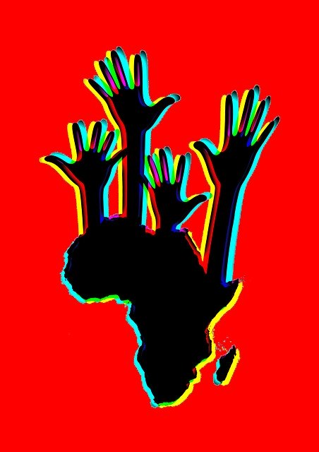 Free download Africa Continent Hands Stretch -  free illustration to be edited with GIMP free online image editor