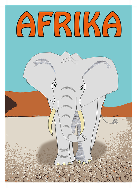 Free download Africa Elephant Animals -  free illustration to be edited with GIMP free online image editor