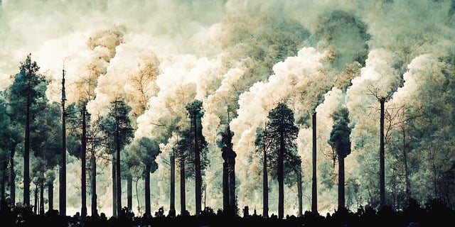 Free download ai generated air pollution trees free picture to be edited with GIMP free online image editor