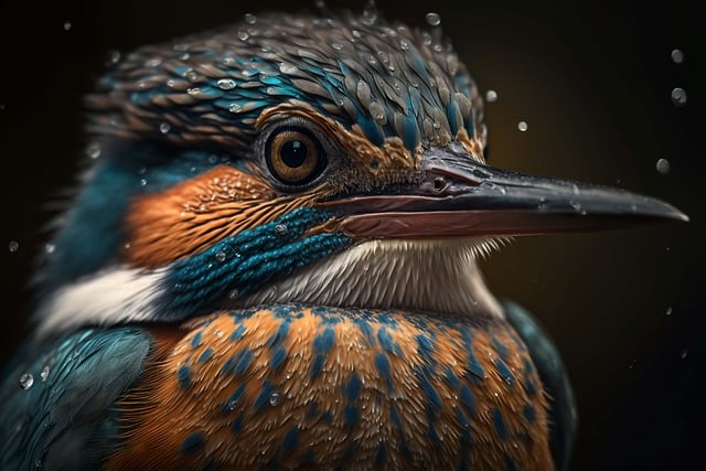 Free download ai generated bird kingfisher free picture to be edited with GIMP free online image editor