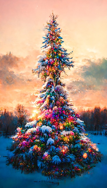 Free download ai generated christmas tree fantasy free picture to be edited with GIMP free online image editor