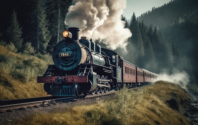 Free download ai generated locomotive steam lock free picture to be edited with GIMP free online image editor