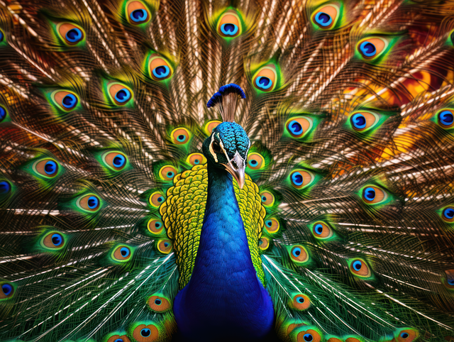 Free download ai generated peacock bird free picture to be edited with GIMP free online image editor