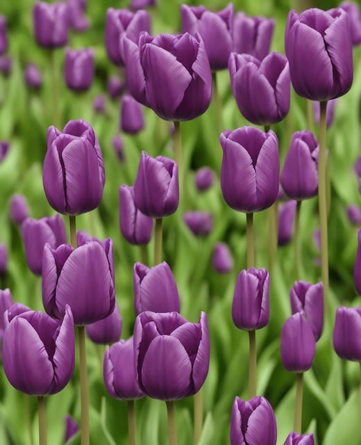 Free download ai generated tulips purple tulip free picture to be edited with GIMP free online image editor