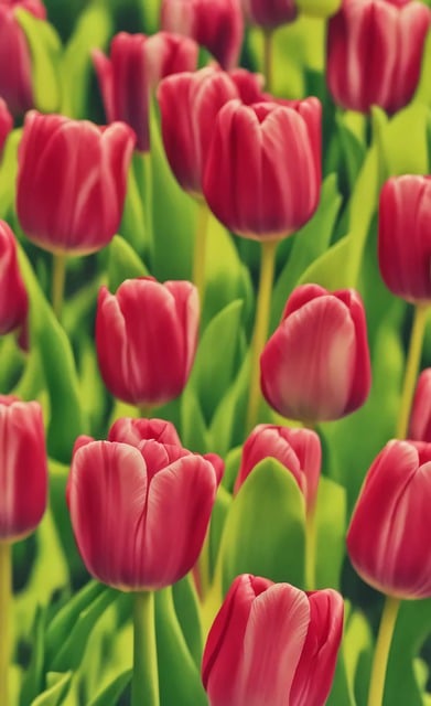 Free download ai generated tulips red tulips free picture to be edited with GIMP free online image editor