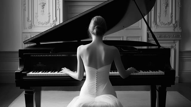 Free download ai generated woman piano music free picture to be edited with GIMP free online image editor