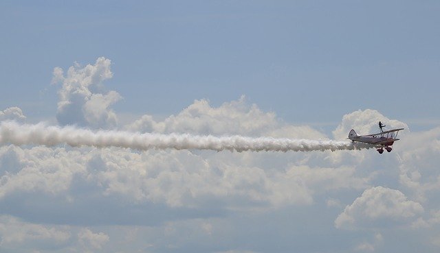 Free download Aircraft Acrobatics Clouds -  free photo or picture to be edited with GIMP online image editor