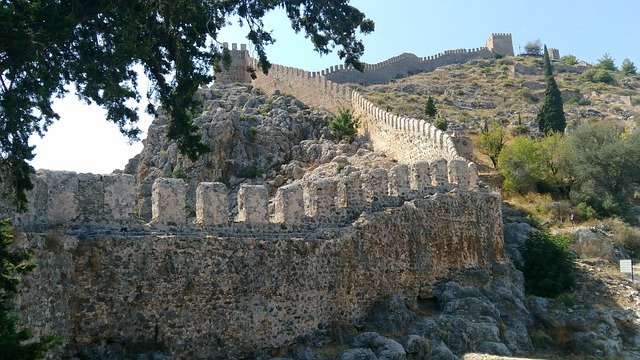 Free download Alanya Castle Wall The Walls Of -  free photo or picture to be edited with GIMP online image editor