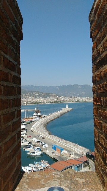 Free download Alanya Port Lighthouse -  free photo or picture to be edited with GIMP online image editor