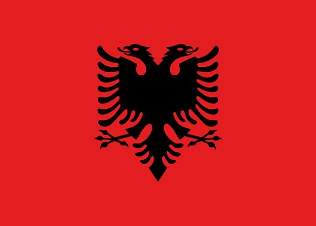 Free download Albania Flag Land Coat Of -  free illustration to be edited with GIMP free online image editor