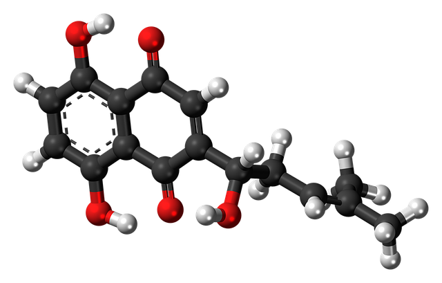 Free download Alkannin Plant Dye Molecule -  free illustration to be edited with GIMP free online image editor