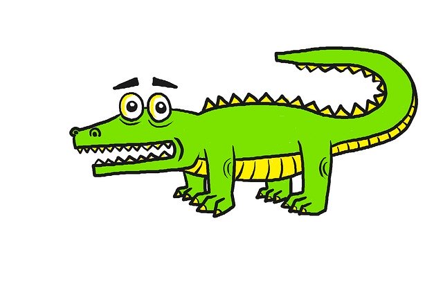 Free download Alligator Cartoon Kids -  free illustration to be edited with GIMP free online image editor