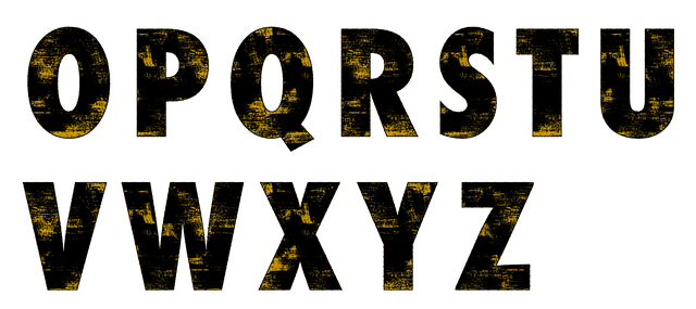 Free download Alphabet Texture Grunge -  free illustration to be edited with GIMP free online image editor