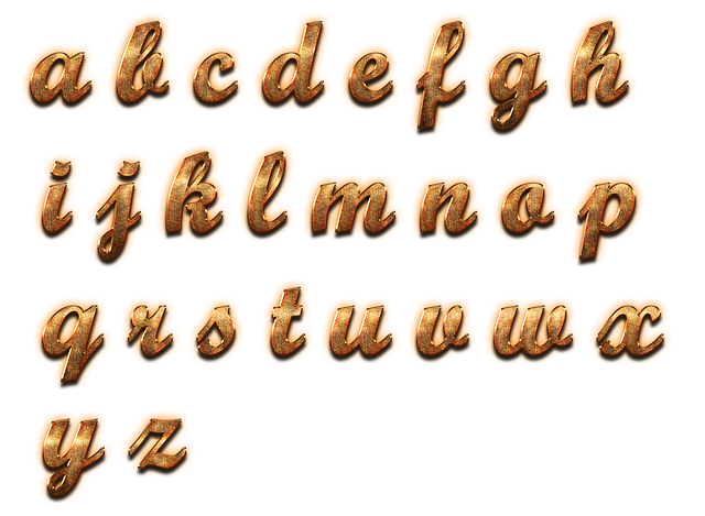 Free download Alphabet Typeset Type -  free illustration to be edited with GIMP free online image editor