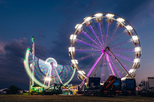 Free download Amusement Park Ferris Wheel -  free photo or picture to be edited with GIMP online image editor