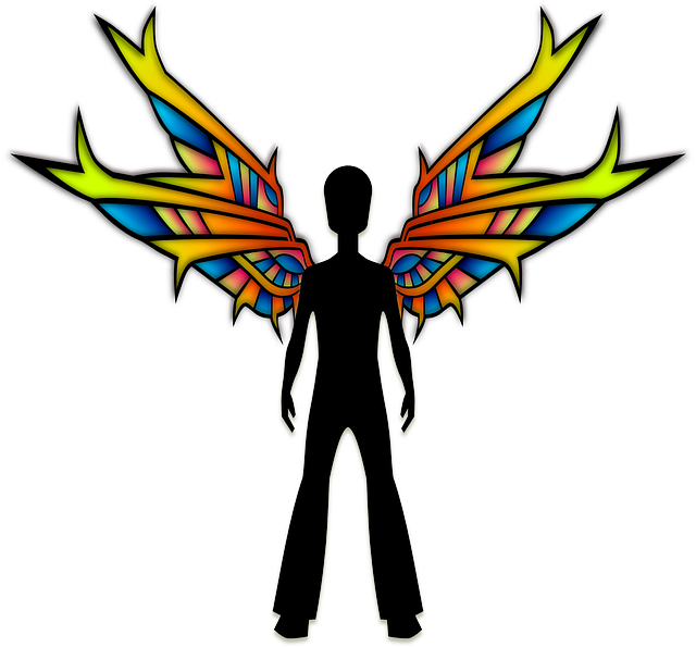 Free download Angel Colorful Male - Free vector graphic on Pixabay free illustration to be edited with GIMP free online image editor