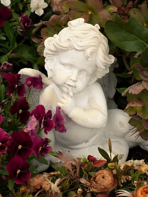 Free download Angel Garden Sculpture -  free photo or picture to be edited with GIMP online image editor