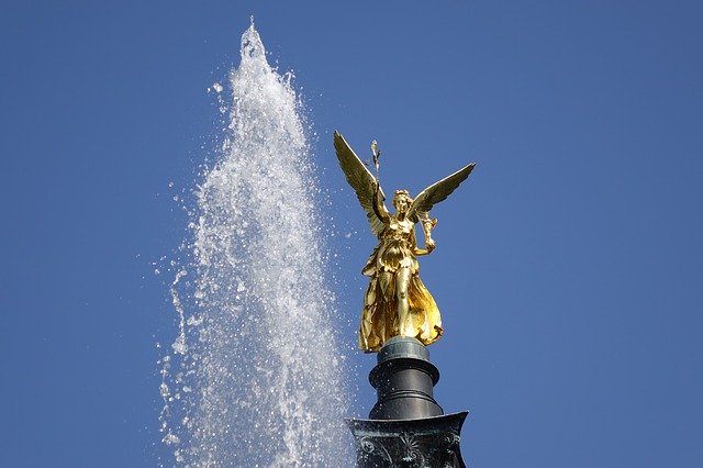 Free download Angel Of Peace Munich Bavaria -  free photo or picture to be edited with GIMP online image editor