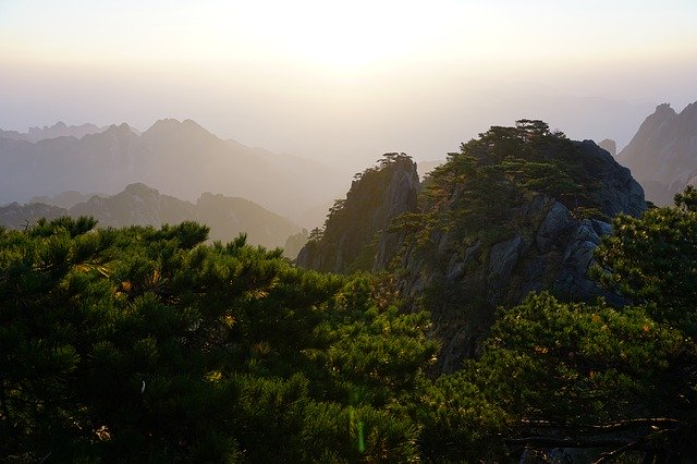 Free download Anhui Huangshan The Mountains -  free photo or picture to be edited with GIMP online image editor