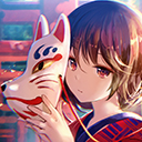 Anime ART | Pretty girl in the cats mask  screen for extension Chrome web store in OffiDocs Chromium