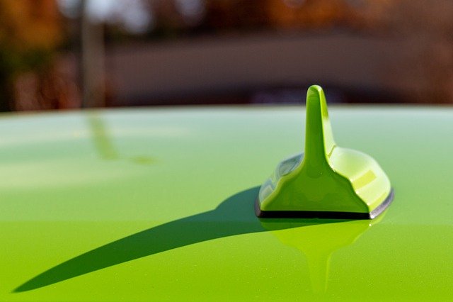 Free download Antenna Green Car -  free photo template to be edited with GIMP online image editor