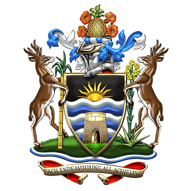 Free download Antigua And Barbuda Coat Of Arms -  free illustration to be edited with GIMP free online image editor