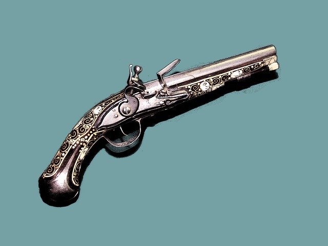 Free download Antique Pistol Firearm -  free illustration to be edited with GIMP free online image editor