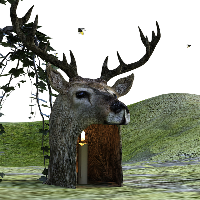 Free download Antler Hirsch Fallow Deer -  free illustration to be edited with GIMP free online image editor