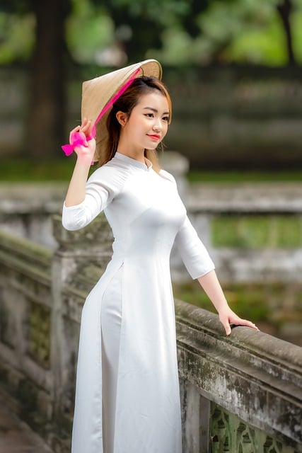 Free download ao dai girl vietnamese woman model free picture to be edited with GIMP free online image editor