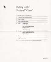 Free download Apple Macintosh Classic Packing List 1990 free photo or picture to be edited with GIMP online image editor