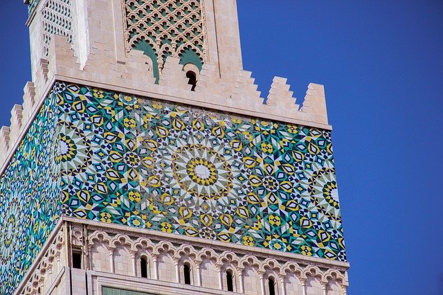 Unduh gratis Masjid Arabesque Casablanca - foto atau gambar gratis untuk diedit dengan editor gambar online GIMP