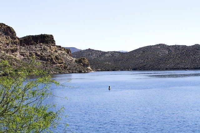 Free download Arizona Saguaro Lake Mountains -  free photo or picture to be edited with GIMP online image editor