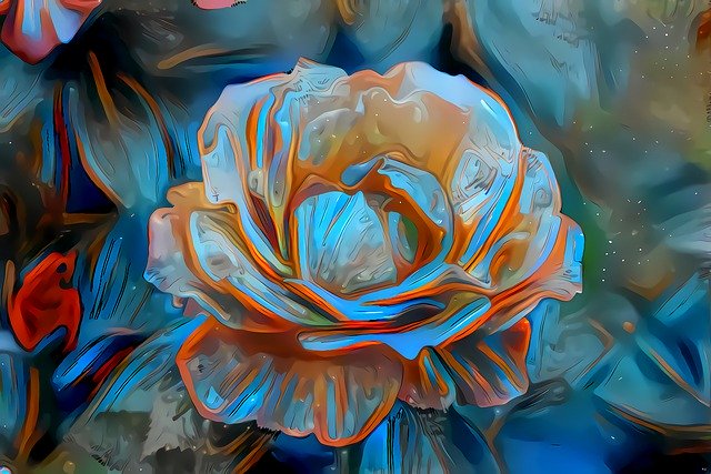 Free download Art Flower Rose -  free illustration to be edited with GIMP free online image editor